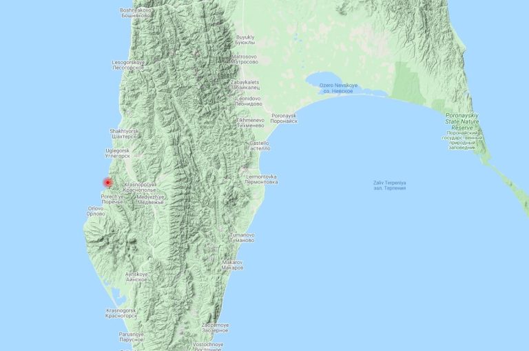 Землетрясение в западной части о. Сахалин