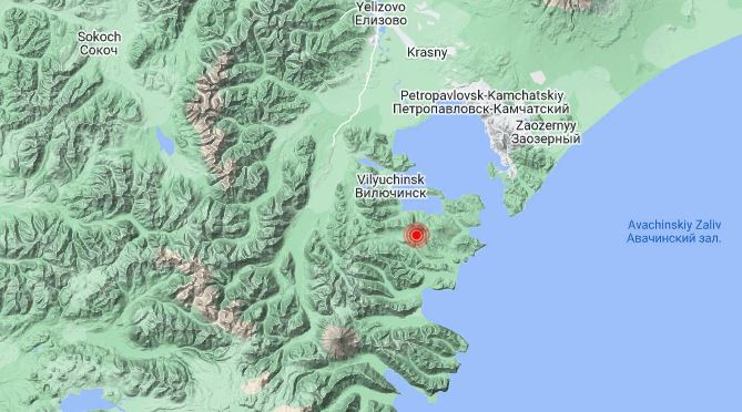 Сильное землетрясение на восточном побережье Камчатки
