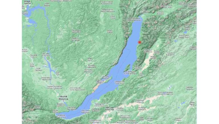 Сильное землетрясение в районе озера Байкал