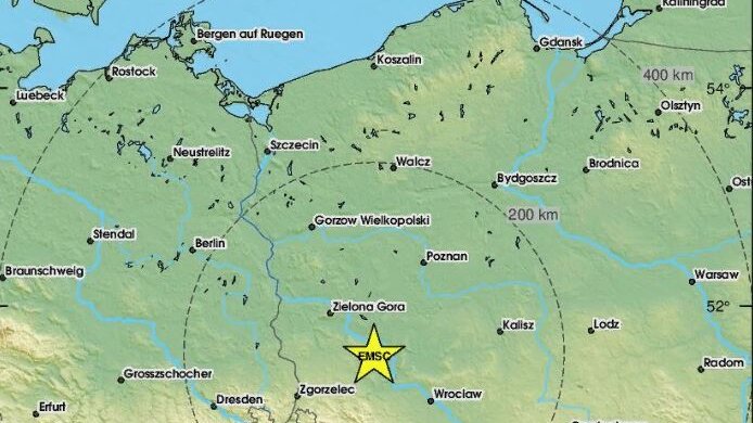 Землетрясение в Польше магнитудой 4,5